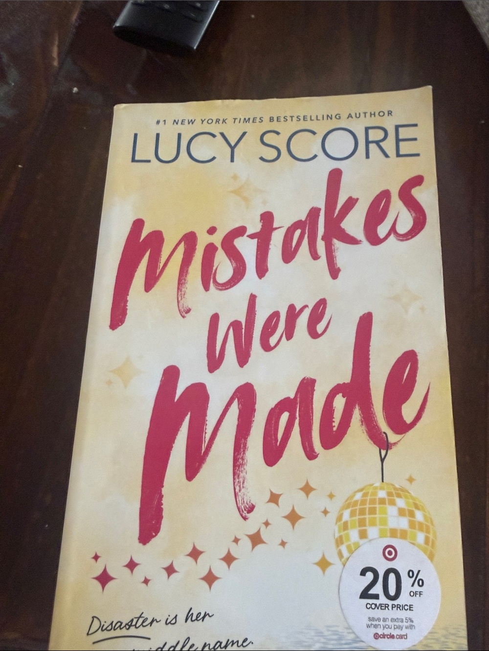 Lucy Score "Mistakes Were Made" Paperback - Yellow & Pink Cover